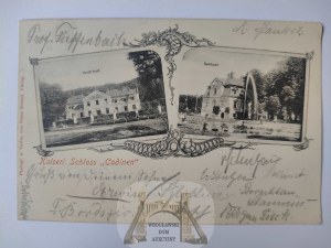 Kadyny near Elblag, palace, 2 views 1902