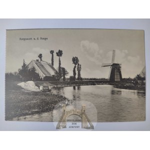 Dzierzgonka k. Elbląg, Elbing, wiatrak, rzeka 1911