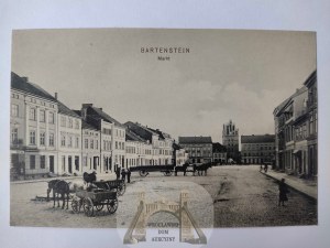 Bartoszyce, Bartenstein, Market Square, published by Trenkler 1906
