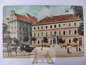 Braniewo, Braunsberg, post office, high school 1912