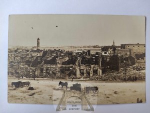 Dzialdowo, Soldau, city ruins, photographic 1915