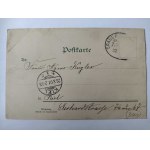 Działdowo, Soldau, litografia, 5 widoków 1901