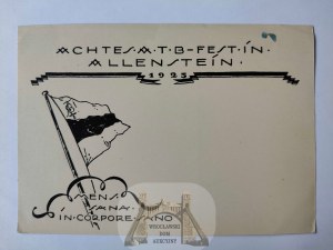Olsztyn, Allenstein, studentika, student corporation 1925
