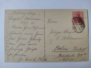 Jeziorany near Olsztyn, Poststrasse 1917