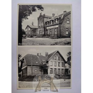 Stębark k. Olsztynek, szkoła, restauracja Zur Tane ok. 1935