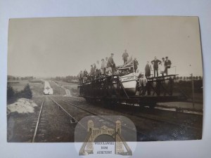 Jelonki near Pasłęk, Elbląg Canal, slipway, photographic, dry stamp by Rich van Dunren, Elbing ca. 1930