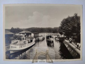 Ruciane Nida, Rudczanny, lock, Mewe ship ca. 1935