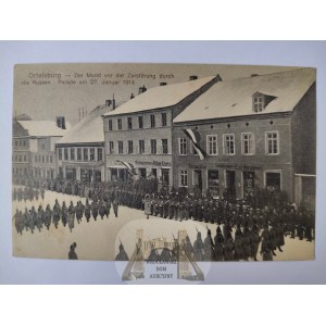 Szczytno, Ortelsburg, parada wojskowa 1914