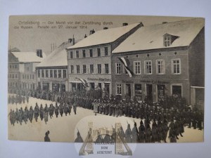 Szczytno, Ortelsburg, military parade 1914