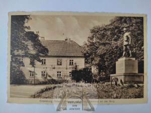Szczytno, Ortelsburg, castle, monument 1927