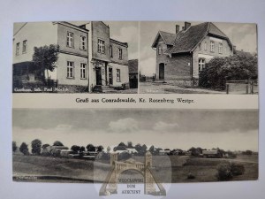Podlasek k. Susz k. Ilawa, school, restaurant 1940