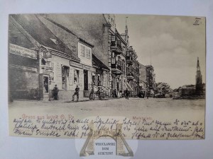 Elk, Lyck, Market Square ca. 1900
