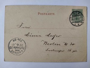 Elk, Lyck, Market Square, carts 1901