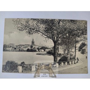Ełk, Lyck, panorama, droga nad jeziorem ok. 1910