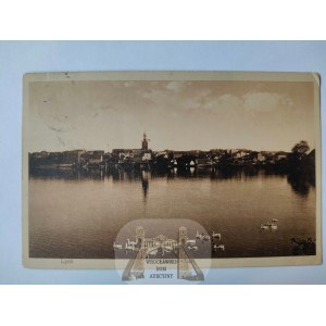 Ełk, Lyck, panorama, łabędzie, 47. zjazd spółdzielców 5-7.06.1910