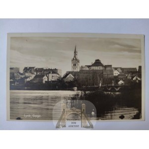 Ełk, Lyck, jezioro, kościół 1930