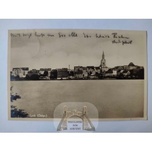 Ełk, Lyck, panorama, jezioro 1934