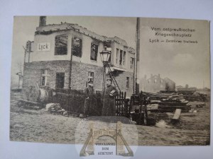 Elk, Lyck, destroyed steeling 1914