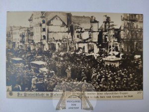 Elk, Lyck, Market Square, visit of the emperor ca. 1915