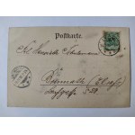 Prostki k. Ełk, Prostken, railroad station, locomotive 1898