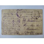 Prostki near Elk, Prostken, railway station, train 1918