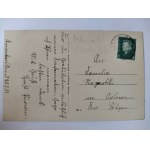Pietrasze near Olecko, Elk, store, school, panorama 1931