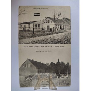 Grabnik k. Ełk, restauracja, szkoła 1910