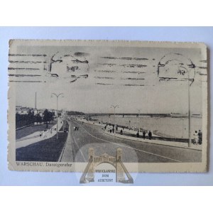 Warszawa, ulica nad Wisłą, okupacja, Danzigerufer 1942