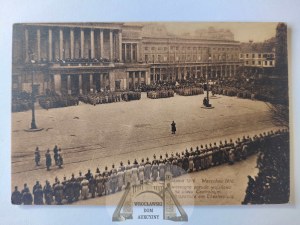 Warsaw, New Year's military parade, theater 1916