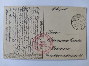 Warsaw, ceremonies for the opening of the military church in the sobor 1916