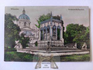 Warsaw, Wilanów, tomb of Hr. Potocki, published by Slusarski 1909