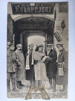 Warsaw, Hotel Europejski, foreign reporters ca. 1915