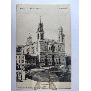 Warszawa, kościół W.W. Świętych ok. 1910