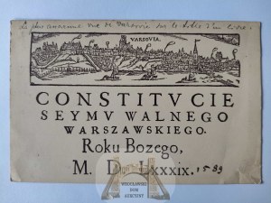 Warsaw, the oldest view of Warsaw 1913