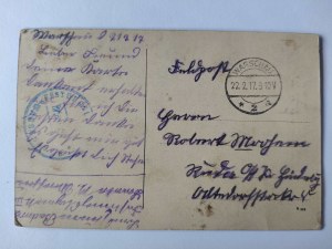Warsaw, Orthodox church as a war hospital 1917