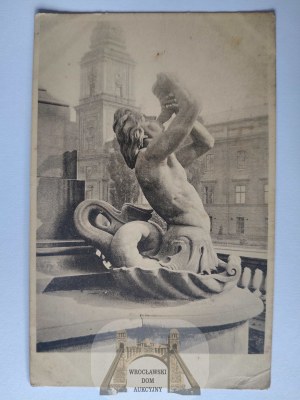 Warsaw, Triton by the Sigismund's Column 1915