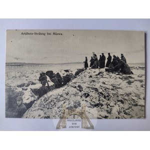 Mława, okopy, punkt artylerii ok. 1915