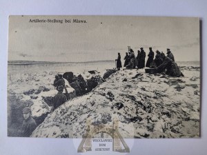 Mlawa, trenches, artillery point ca. 1915