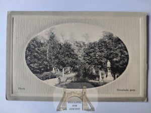 Plock, German hills, monument, embossed ca. 1910