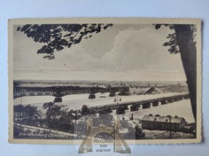 Plock, destroyed bridges circa 1940.
