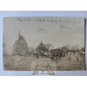 Płock, Drobin k. Płock, kościół, żołnierze niemieccy, fotograficzna ok. 1915