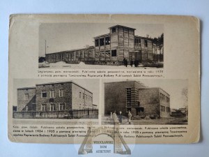 Legionowo, Zaborowo, Kaly, Public Common Schools, construction 1935