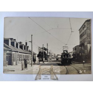 Grodzisk Mazowiecki, ulica 11 Listopada, Elektryczna Kolej Dojazdowa EKD, fotograficzna ok. 1935