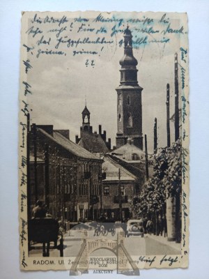 Radom, Zeromskiego Street, church 1940