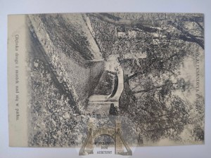 Pulawy, road and bridge in the park 1911