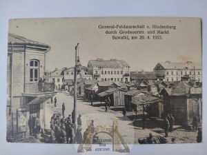 Suwałki, Hindenburg visit 1915