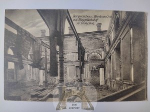 Bialystok, burned railway station, interior 1916