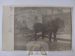Biala Podlaska, church, carriage 1917