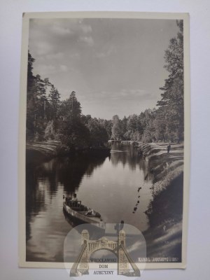 Augustow, canal, canoe ca. 1930