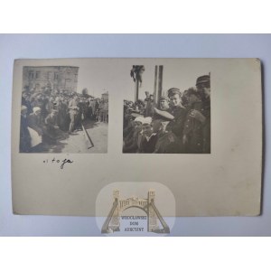 Łomża, obóz internowania legionistów, 2 widoki 1918